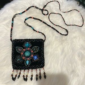 Vintage 90’s Velvet and silk Cutie small statement small bag.